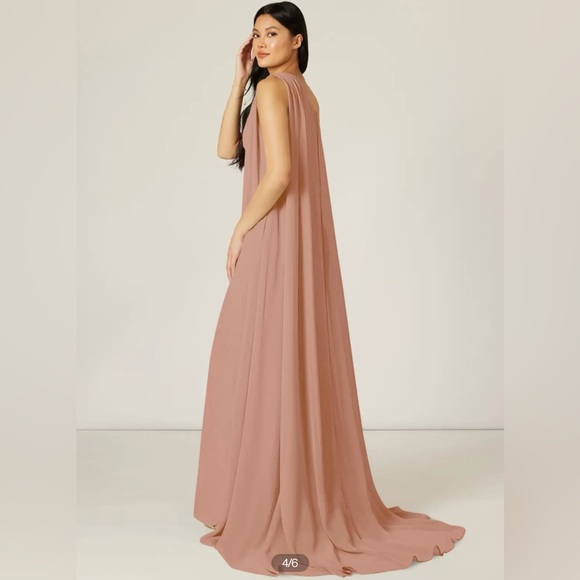 Azazie Lydia size A8 Champagne color - Picture 6 of 7